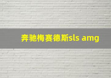 奔驰梅赛德斯sls amg